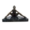 Danseuse à l'entrainement, sculpture en bronze femme
