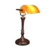 Lámpara de escritorio opalescente amarillo Tiffany