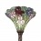 Vloerlamp uplight met Tiffany kap tulpen motief