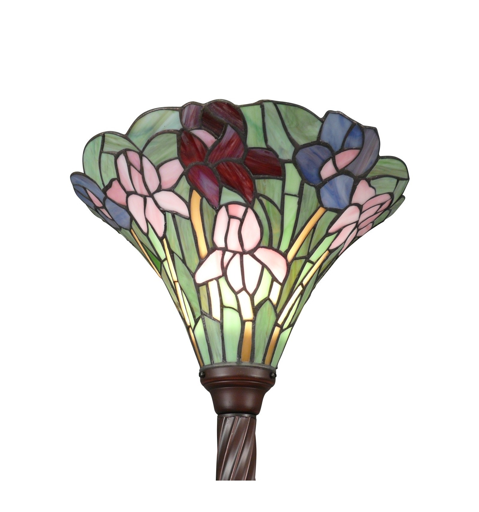 Lampada da terra tiffany piantana con tulipani - Lampade liberty Tiffany