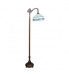 Mediterranean blue Tiffany floor lamp