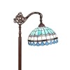 Stolní lampa Tiffany modré Středomoří -