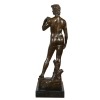 Le "David" - Statue de la mythologie en bronze d'après Michel-Ange - 