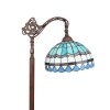 Mediterranean blue Tiffany floor lamp -