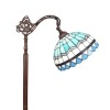 Állólámpa Tiffany kék mediterrán - tiffany lámpak