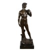 "David" - Statue, mytologi bronze efter michelangelo - 