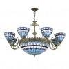 Tiffany blue chandelier of the Monaco series