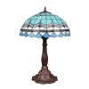 Große blaue Tiffany-Lampe billig