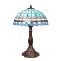 Lámpara Tiffany azul grande