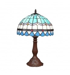 Modrá lampa Tiffany