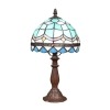 Lámpara Tiffany azul mediterráneo