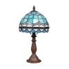 Lámparas de cristal Tiffany azul mediterráneo