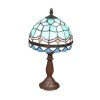 Lampada Tiffany blu mediterraneo -
