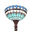 Állólámpa Tiffany Torchiere mediterrán űrlap - Nagy olcsó kék Tiffany lámpa
