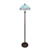 Tiffany floor lamp blue from the Mediterranean series - 