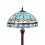 Lámpara de pie Tiffany azul de la serie mediterránea