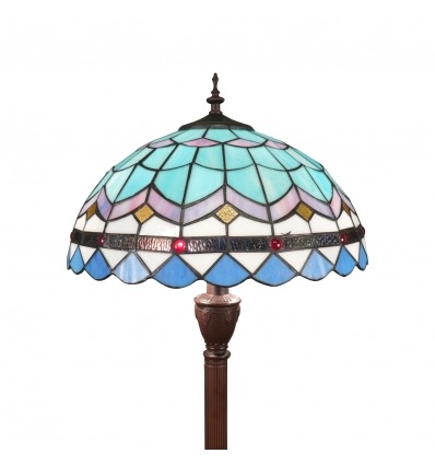 Golv lampa Tiffany blue av medelhavs-serien - 