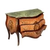 Louis XV chest of drawers with green marble - Louis XV chest of drawers