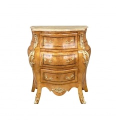 Louis XV chest of drawers in elm magnifying glass
