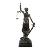 Spiżowa statua Themis-Bogini sprawiedliwości - Rzeźba mitologicznej - 