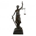 La Statua di bronzo di Themis Dea della giustizia Sculture mitologiche - 