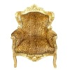 Poltrona barocco leopard - Tavolo, comò, sedie e mobili in stile
