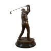 Statue en bronze d'un joueur de golf - Sculptures bronze
