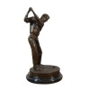 Statua in bronzo di un giocatore di golf - Sculture e mobili art deco - 