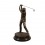 Statue en bronze d'un joueur de golf