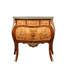 Louis XV chest of drawers with a rebound