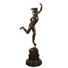Pronssinen patsas elohopeaa / Hermes lentävät - mytologiassa veistos - 