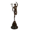 Bronz szobor higany / Hermes repülő - mitológia szobor - 