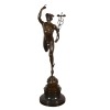 Statue en bronze de Mercure / Hermès volant - Sculpture Mythologie