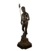 Statue en bronze de Poséidon avec son trident - Sculpture de Neptune