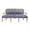 Blå kung Louis XV soffa -