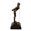 Statue en bronze érotique "La soumise" - Sculpture bronze art déco nu