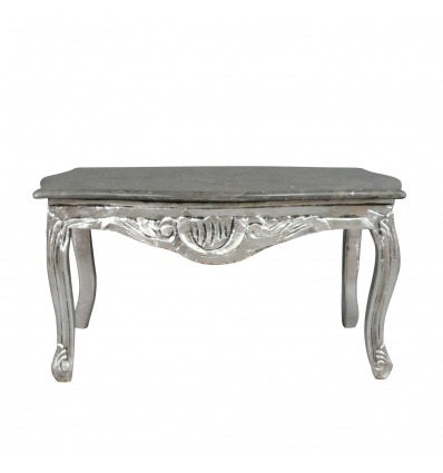 Barokní stůl stříbrné pro obývací pokoj