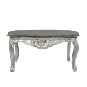 Barokk asztal ezüst a nappaliban