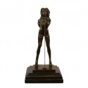 Sculpture bronze érotique "La soumise" - Sculpture bronze nu
