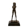 Statue en bronze érotique "La soumise" - Sculpture à vendre