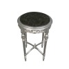 Stříbro barokní postroj černý mramor - rokokové stolní - 