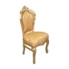 Barokní křeslo zlatý masivní dřevo - barokní židle - 