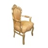 Golden baroque armchair - 
