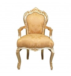 Złoty barokowy fotel