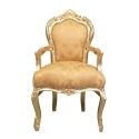Fotel w stylu barokowym, złoty - 