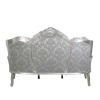  Szürke és ezüst barokk kanapé - Barokk kanapé - 