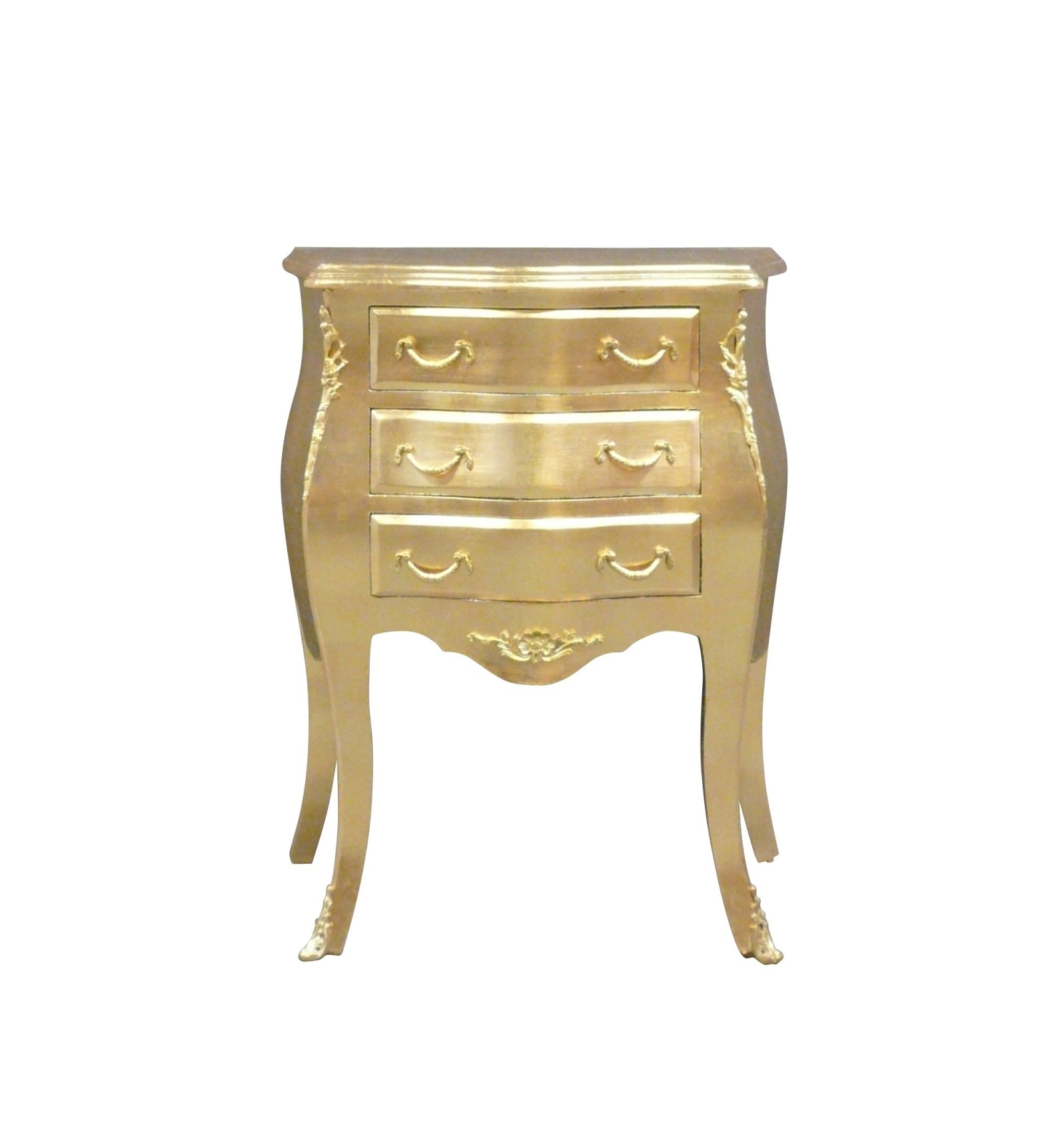 Faial Permanent Standaard Kleine gouden barok dressoir - Barok meubels