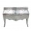Baroque chest of drawers silver in Louis XV style