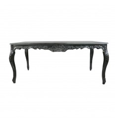 Черный стол в стиле барокко