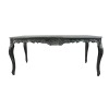 Black baroque table for the meal -